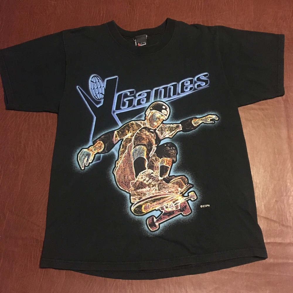 Vtg 90s X Games Skateboarding Tee S/M